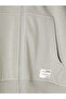 Ozmarka New Season Beige Hooded Men's Zippered Sweatshirt - 8