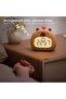 Kids Digital Alarm Clock - Capybara Night Light - USB-C Rechargeable - Dimmable Sleep Trainer with Snooze Function - BPA-Free - 2