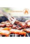 5-Piece Stainless Steel BBQ Tool Set, Portable Outdoor Grill Accessories with Storage Bag for Camping - 2