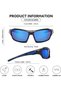 Three-piece sunglasses, men's polarized sunglasses, unisex polarized sunglasses, polarized lanyard glasses, UV protection, for fishing and cycling - 3