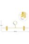 10 pieces - Clothes Hangers - Gold Trouser Hangers - Multifunctional Clips - Space-Saving Storage Solution for Closet or Clothes Rack - Gold - 3