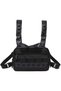 Adjustable sports chest pack with multiple pockets, suitable for hunting, fishing, hiking, and travel.