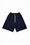 Women's Combed Cotton Relaxed Fit Jorts Bermuda Navy Blue Shorts - C915 - 6