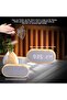 Wooden Digital Alarm Clock Voice Control LED Backlight Desktop Temperature Loud Alarm Home Decor - 3