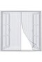 Magnetic mosquito net - 150x180 cm - Ultra-fine mesh - Automatic closing - White