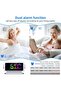 Alarm clock radio with alarm - Night alarm - Clock radio - Compact size - 4