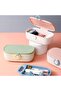 Portable sewing case - Adult sewing kit - Plastic sewing case with needle and thread - Sewing supplies and accessories - Pink - 2