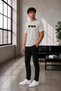 Unisex Oversize Embroidered Black Clover Yuno Design 100% Cotton T-Shirt - 4