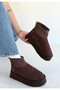 Cuen brown suede boots