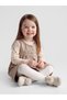 Lcw Baby Brown Patterned Baby Girl Salopet Dress and T-Shirt - 3
