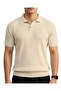 Men's Cotton Textured T-Shirt, Short Sleeve Crew Neck Casual Top