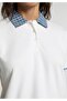 Regular Fit Shirt Neck Plain Women's White Short Sleeve T-Shirt - 4