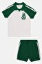 Kids Boy 2 Pcs Knitted Varsity T-Shirt And Shorts Set, Multicolor - 2