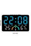 This multi-functional LED clock features a large display screen and can be wall-mounted or placed on a table. It displays the time, day of the week - 2