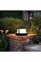 Outdoor light, 5W LED, round shielding rating, aluminum, warm white light, suitable for paths and patios, black. - 2