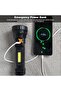 Solar & USB Rechargeable LED Emergency Flashlight (1200mAh), 3-mode waterproof torch for outdoor use. - 5