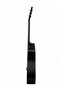 Black Phoenix 41-Inch Premium Black Acoustic Guitar | Full Size Cutaway Steel String Folk Guitar with Red Marble Pickguard - 2