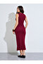 Magenta Rib Sleeveless Sheath Maxi Dress - 5