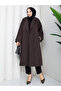 Women's Oversize Buttoned Hijab Trench Coat Rc3111