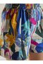 Winered Women Multicolour Printed Long Kimono With Shorts 3 Pcs Set - 6