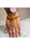 2-Piece Full Cut Fire Amber Prayer Beads Bracelet, Stylish and Elegant