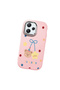 Redmi 12 Compatible Case Camera Protector Pink Silicone Couple Phone Case with Bear Pattern - 3