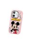 Oppo A5 Pro 5g Compatible Case Camera Protector Pink Silicone Couple Phone Case Character Patterned - 3