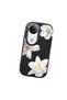 Vivo V50 Compatible Case Camera Protector Black Silicone Couple Phone Case with Floral Pattern - 3