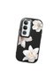 Vivo Y19S Compatible Case Camera Protector Black Silicone Couple Phone Case with Floral Pattern - 3