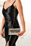 Women's Silver Skin Mini Box Shoulder Evening Dress Bag - 4