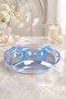 Iridium Titanium Coated Glass Presentation Plate – Divided Snack Plate, Breakfast and Serving Plate - 2