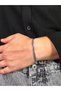 Silver Men's Chain Bracelet Women's Stainless Steel Color Non-Throw Unisex Anti-Tarnish Steel Bracelet - 4