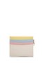 Multi-Compartment Leather Card Holder Wallet with Bow Accessory Bow Cream - 2