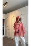 Flounced Sleeves Chiffon Scarf Lined Summer Blouse - 3