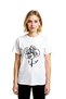 Women's Abstract Floral Art Printed Short Sleeve Round Neck Cotton T-Shirt Casual Comfortable Modern Stylish