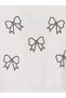 Özmarka New Season Ecru Bow Printed Girls' Dress - 3