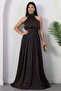 Halter Neck Chiffon Dress Grs4128 - 6