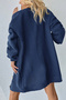 Women's Hair Braid Pattern Oversize Knitwear Cardigan V-Neck Buttoned Long Sleeve Winter Cardigan - 4