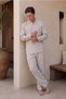 Aeron Men's Linen Trousers - Rustic Striped Lonse Linen - 2