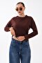 Women's Bow Embroidered Two-Thread Sweatshirt 255326 - 265044 - 3