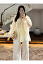 Butter Yellow Transparent Lace Shirt - 5108 - 4
