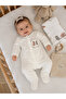 6-Piece Newborn Baby Gift Set Patterned Romper Pacifier Strap Cotton Blanket Shoulder Diaper Rattle Special Pouch - 2