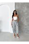 Monaco – Women's High Waist Polyviscon Woven Trousers with Elastic Ankle Cuffs