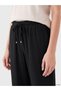 Özmarka New Season Black Women's Muslin Pants with Elastic Waist - 3
