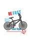 Women's Cycling Themed Printed T-Shirt Retro Style Speed Lettering Relaxed Fit Casual Modern - 4