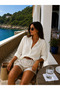 Women's Cotton Linen Shirt Comfortable Fit Shirt - 2