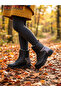 Genuine Leather Black Orthopedic Zippered Girls' Boots - 4
