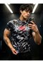Men's Fit Gym Fitness Breathable Technical Quick Dry Slim Fit Athlete Fitness T-Shirt