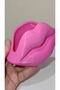 Glossy Kiss 15cm Aesthetic Lip Design Makeup Organizer - Pink - 6