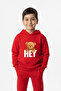Hey Printed Baseball Printed Premium Sweatshirt & Sweatpants Set for Kids - 2 Piece Sports Set